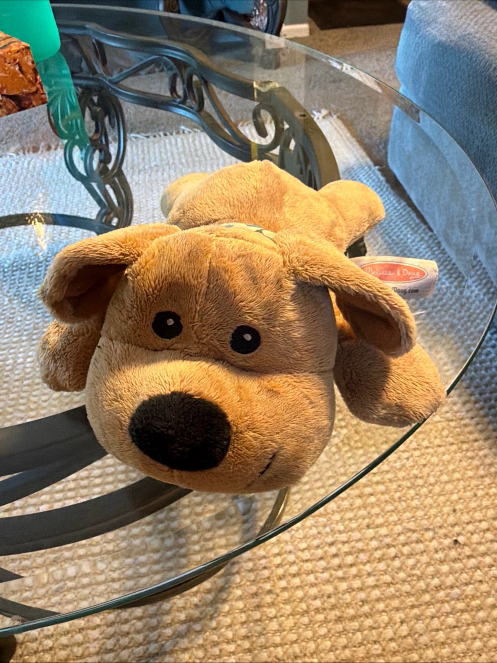 Melissa Plush Brown Puppy Dog Toy - Soft Tan & Black Accents